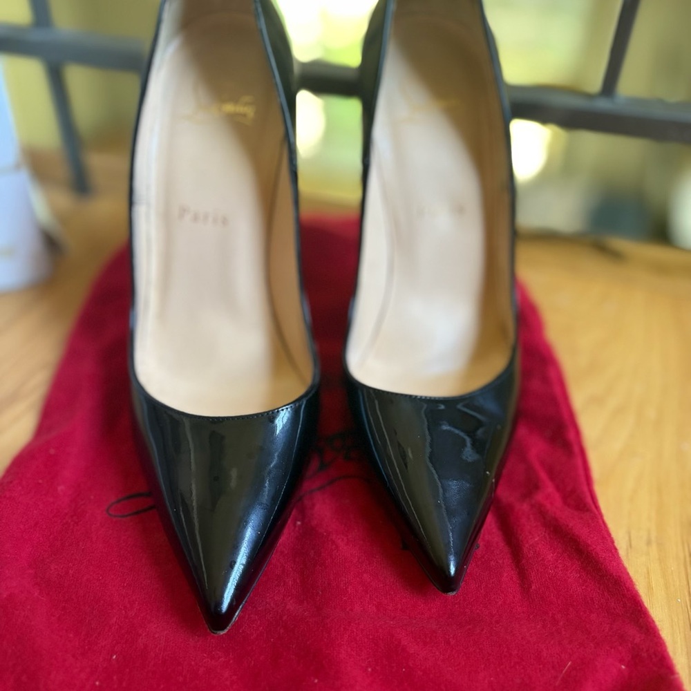 So Kate Christian Louboutin Black Stiletto Heels
